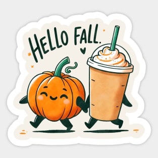 Hello Fall Sticker